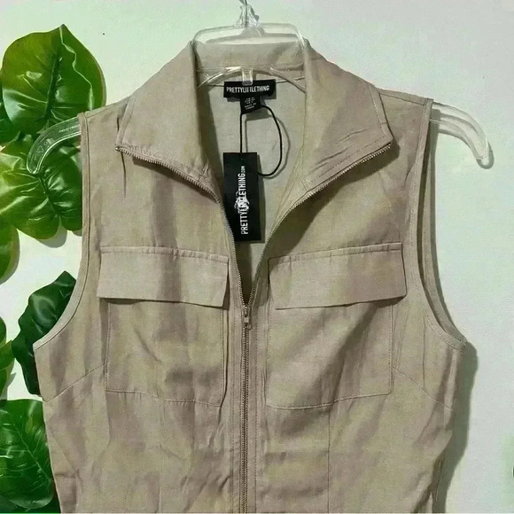 Stone Textured Pocket Zip Up Bodycon Dress 10 - Picture 5 of 7